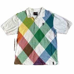 2/$18‎ SALE! Vtg Southpole Polo Shirt Men L Y2K Streetwear Preppy Golf Argyle